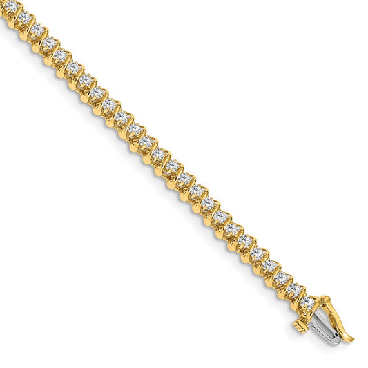 14k 1.6mm Diamond Tennis Bracelet Mounting