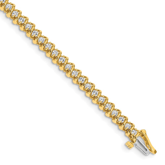 14k 1.9mm Diamond Tennis Bracelet Mounting