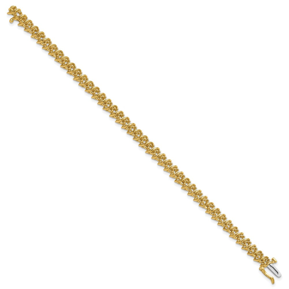 14k 2.4mm Diamond Tennis Bracelet Mounting