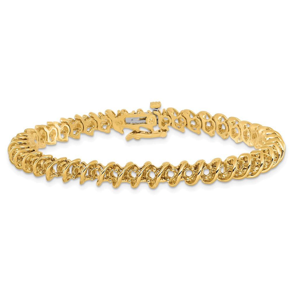 14k 2.4mm Diamond Tennis Bracelet Mounting