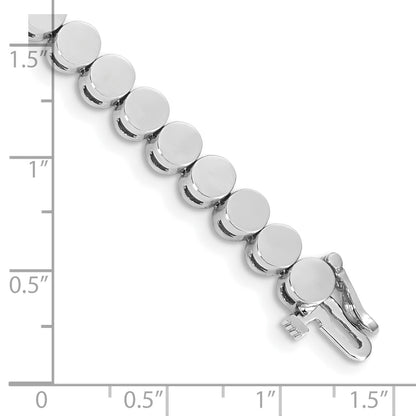 14k White Gold Holds 32 Stones up to 4mm Round Add-a-Diamond 7 inch Bracelet