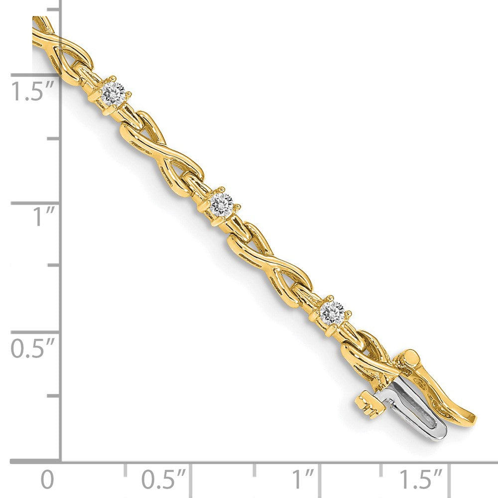 14k 2.2mm Diamond Tennis Bracelet Mounting