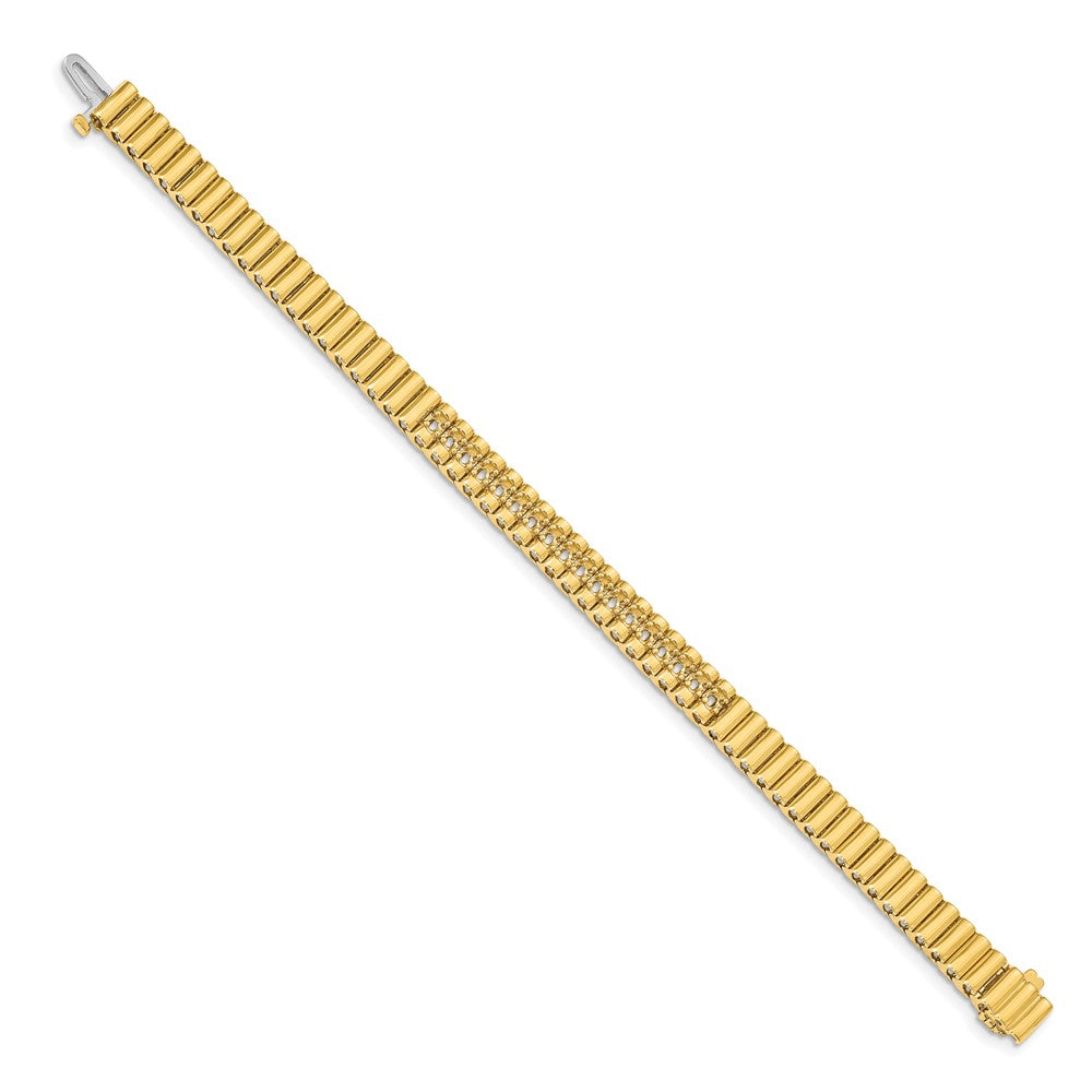 14k 2.4mm Diamond Link Bracelet Mounting