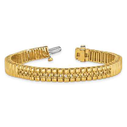 14k 2.4mm Diamond Link Bracelet Mounting