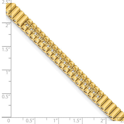 14k 2.4mm Diamond Link Bracelet Mounting