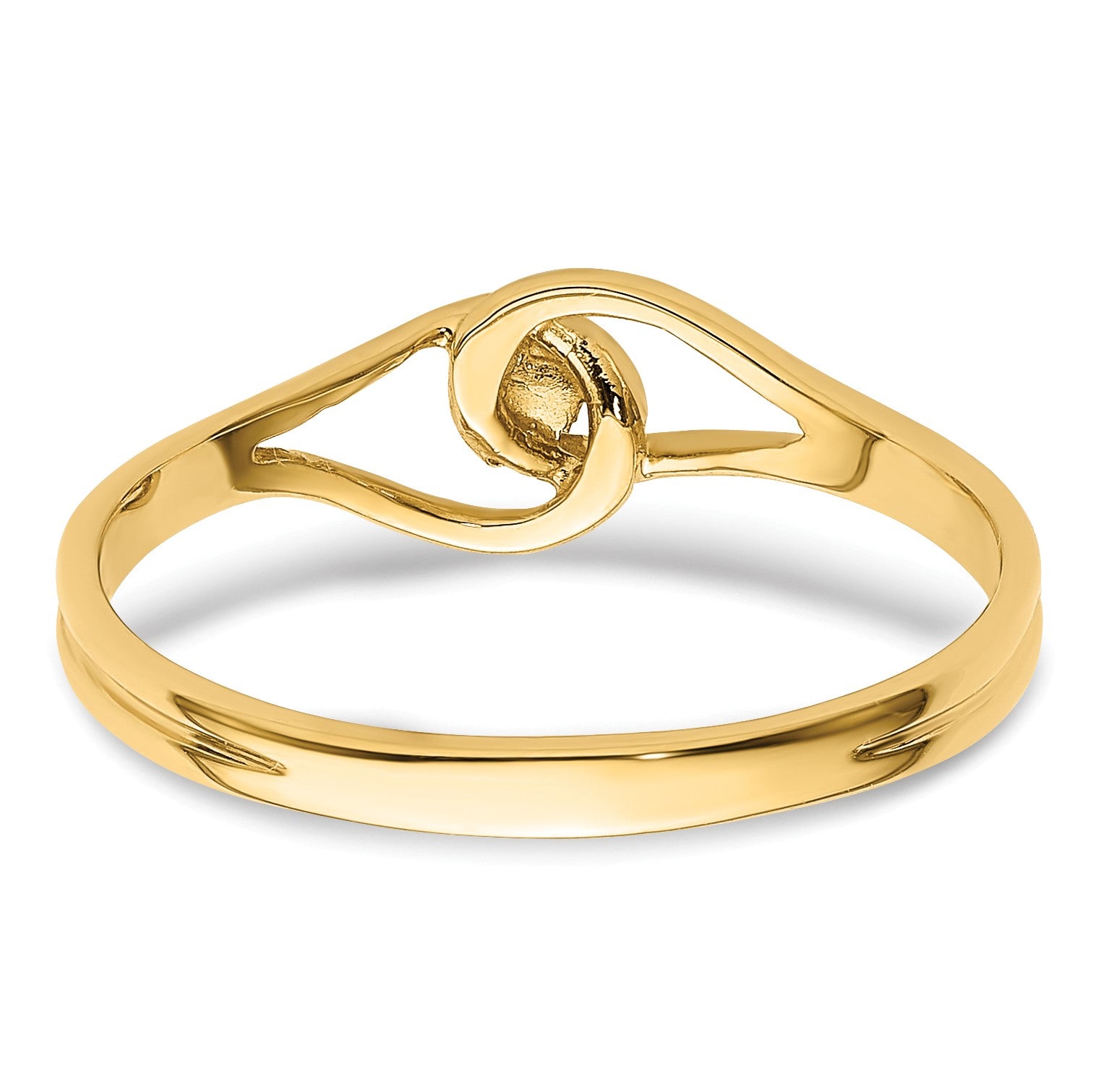 14k Polished .02ct. Diamond Fancy Ring Mounting