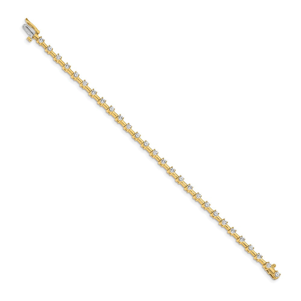 14k 2.6mm Bar Link Tennis Bracelet Mounting