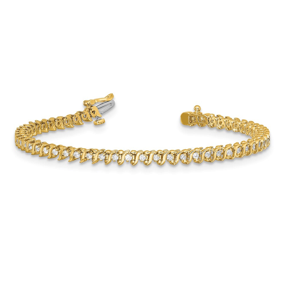 14k 1.6mm Diamond Tennis Bracelet Mounting