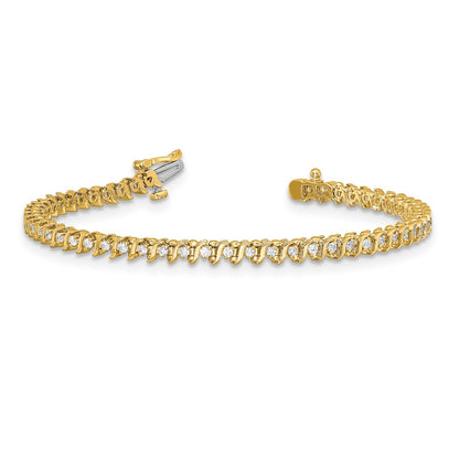 14k 1.6mm Diamond Tennis Bracelet Mounting