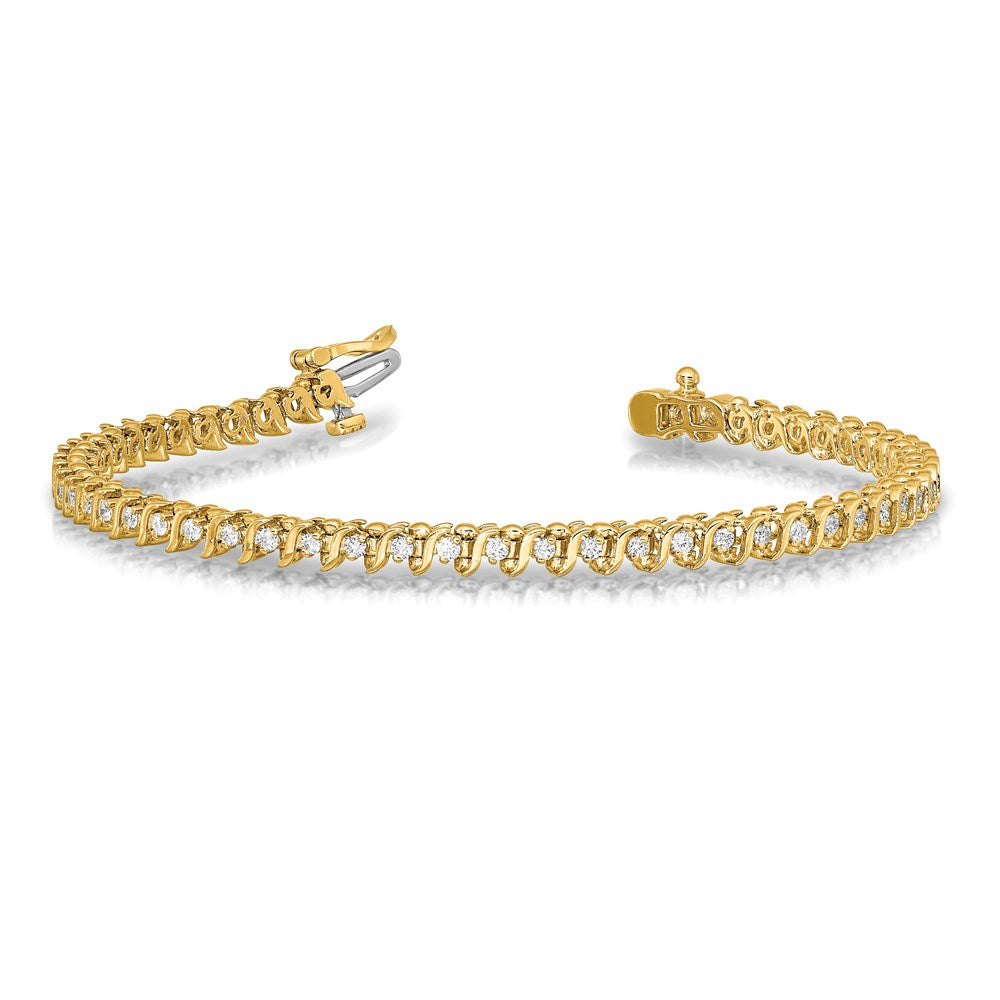 14k 1.6mm Diamond Tennis Bracelet Mounting