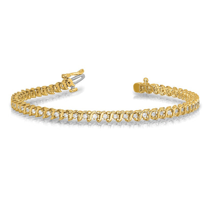 14k 1.6mm Diamond Tennis Bracelet Mounting