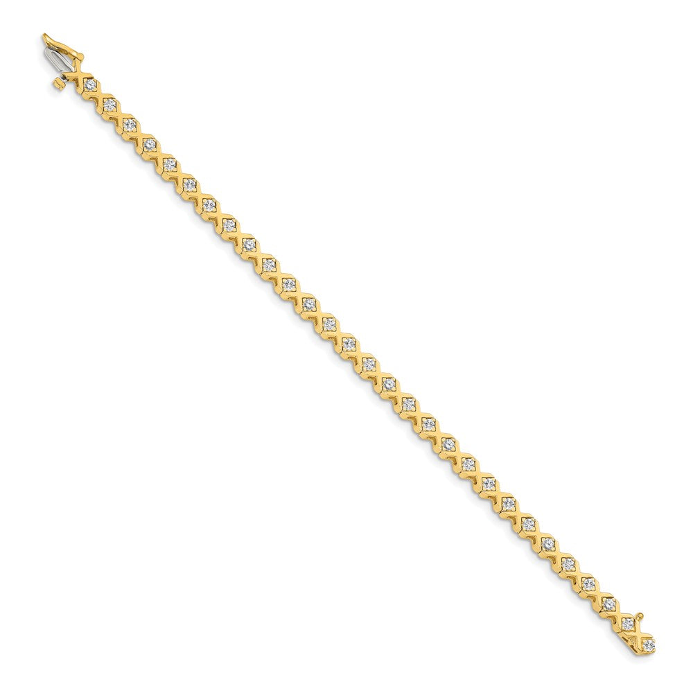 14k 2.6mm Diamond Tennis Bracelet Mounting