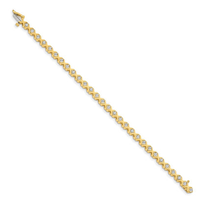 14k 2.6mm Diamond Tennis Bracelet Mounting