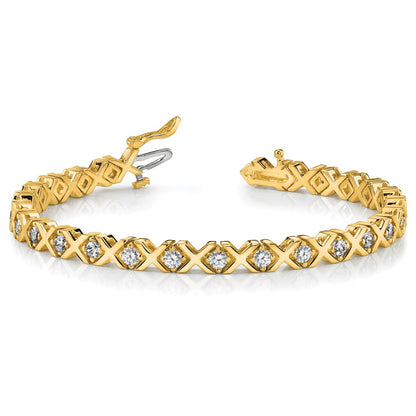 14k 2.6mm Diamond Tennis Bracelet Mounting