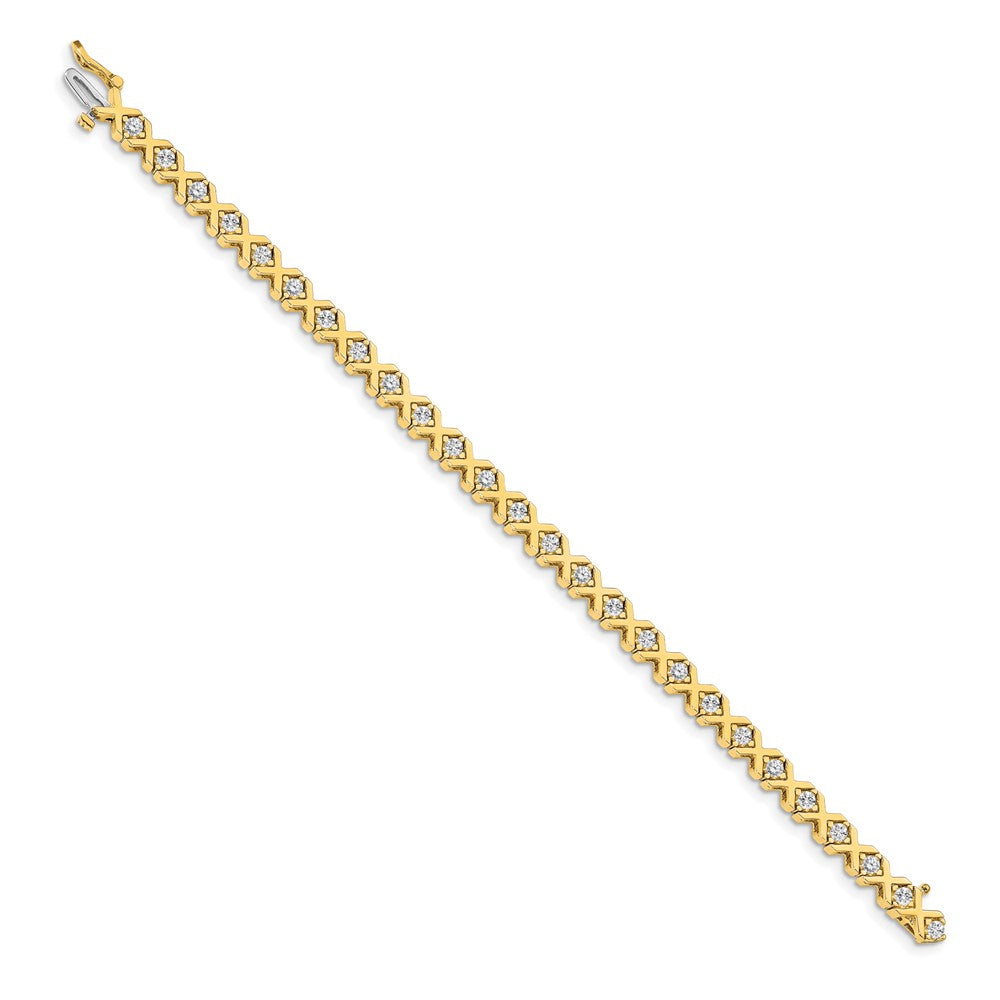 14k 2.9mm Diamond Tennis Bracelet Mounting