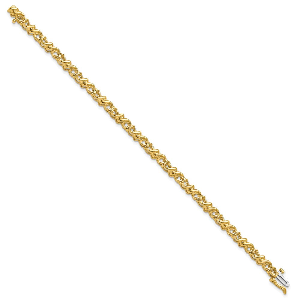 14k 2.1mm Diamond Tennis Bracelet Mounting