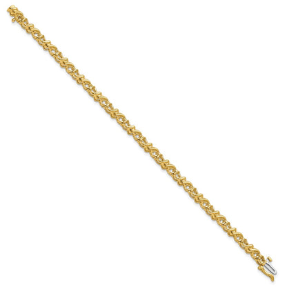 14k 2.1mm Diamond Tennis Bracelet Mounting