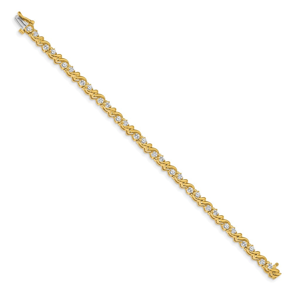 14k 2.4mm Diamond Tennis Bracelet Mounting