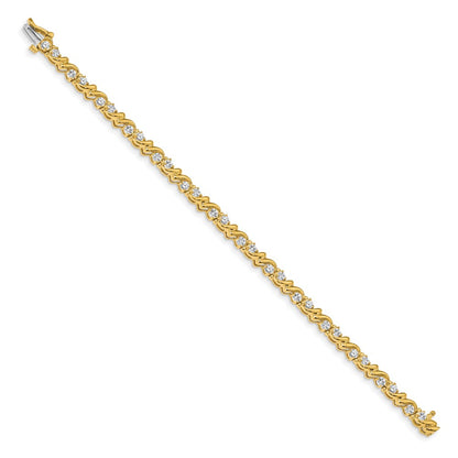 14k 2.4mm Diamond Tennis Bracelet Mounting