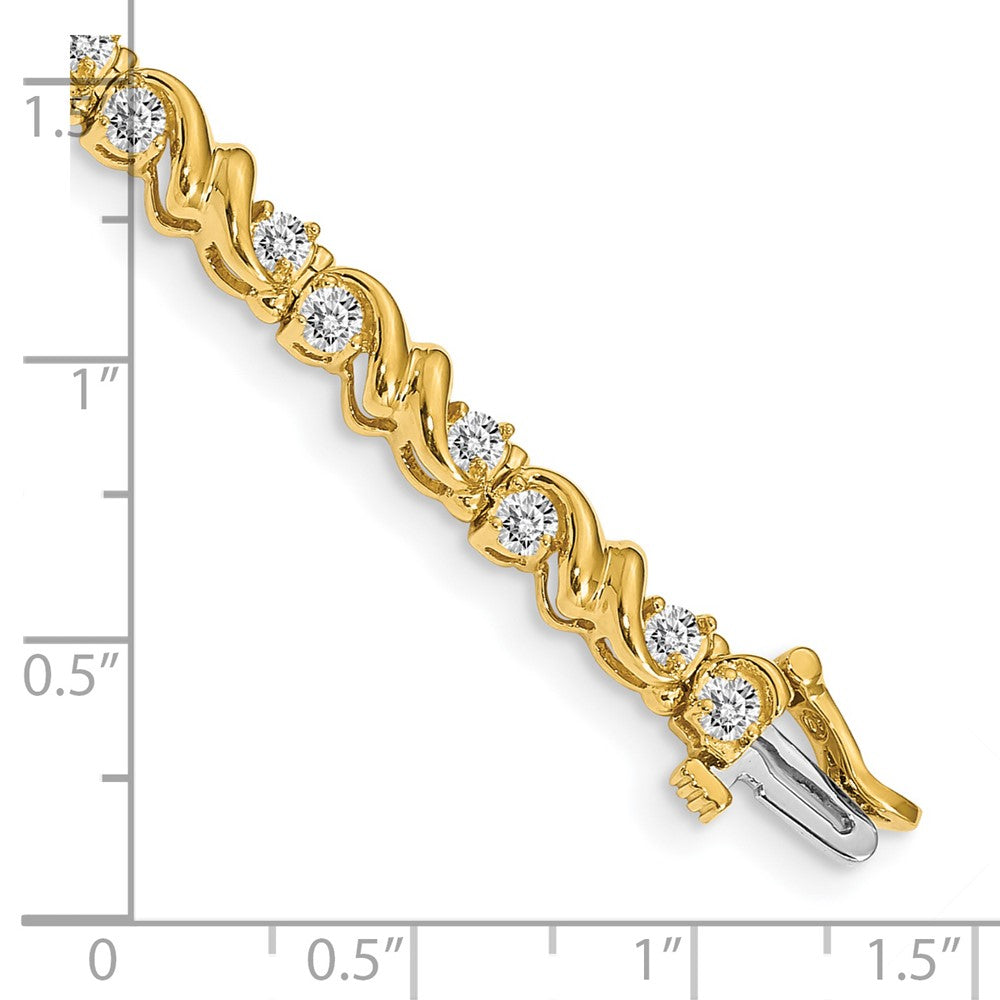 14k 2.4mm Diamond Tennis Bracelet Mounting