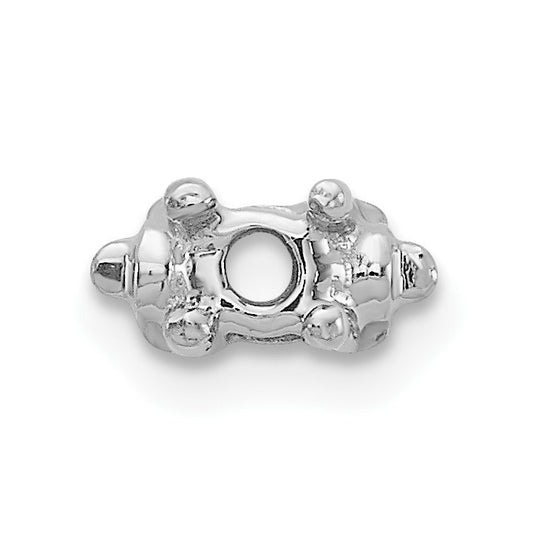14k White Gold Head Holds up to 2.8mm for X853 Add-a-Diamond Tennis Bracelet