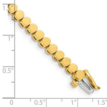 14k Holds 47 Stones up to 2.75mm Round Add-a-Diamond 7 inch Bracelet