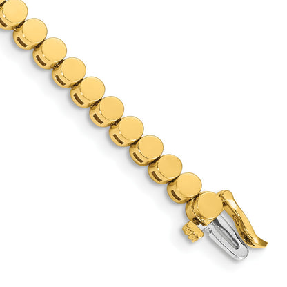 14k Holds 47 Stones up to 2.75mm Round Add-a-Diamond 7 inch Bracelet