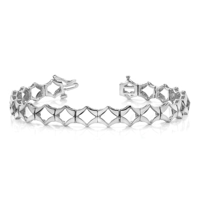 14k White Gold Holds 21 Stones up to 2.75mm Add-a-Diamond 7 inch Tennis Bracelet