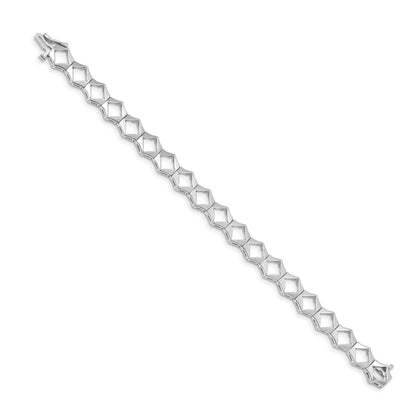 14k White Gold Holds 19 Stones up to 3.25mm Add-a-Diamond 7 inch Tennis Bracelet
