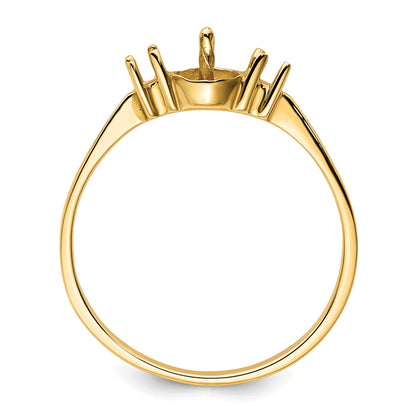 14k Holds 5mm Pearl and 2-2.1mm Stones Ring Mounting