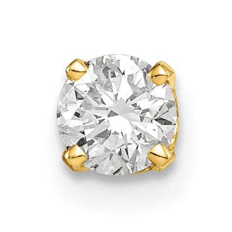 14k 1/3 carat Single Stud AA Diamond Earring