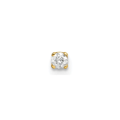 14k Single Stud Diamond Earring