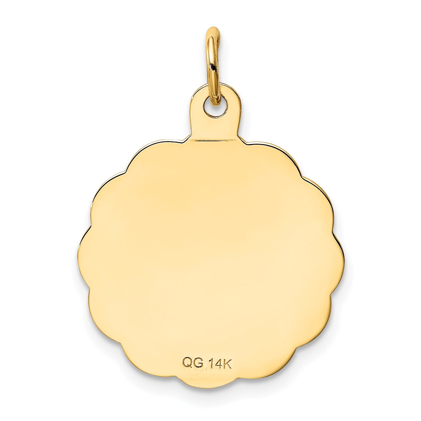 14k 25th ANNIVERSARY 20mm Engravable Disc Charm