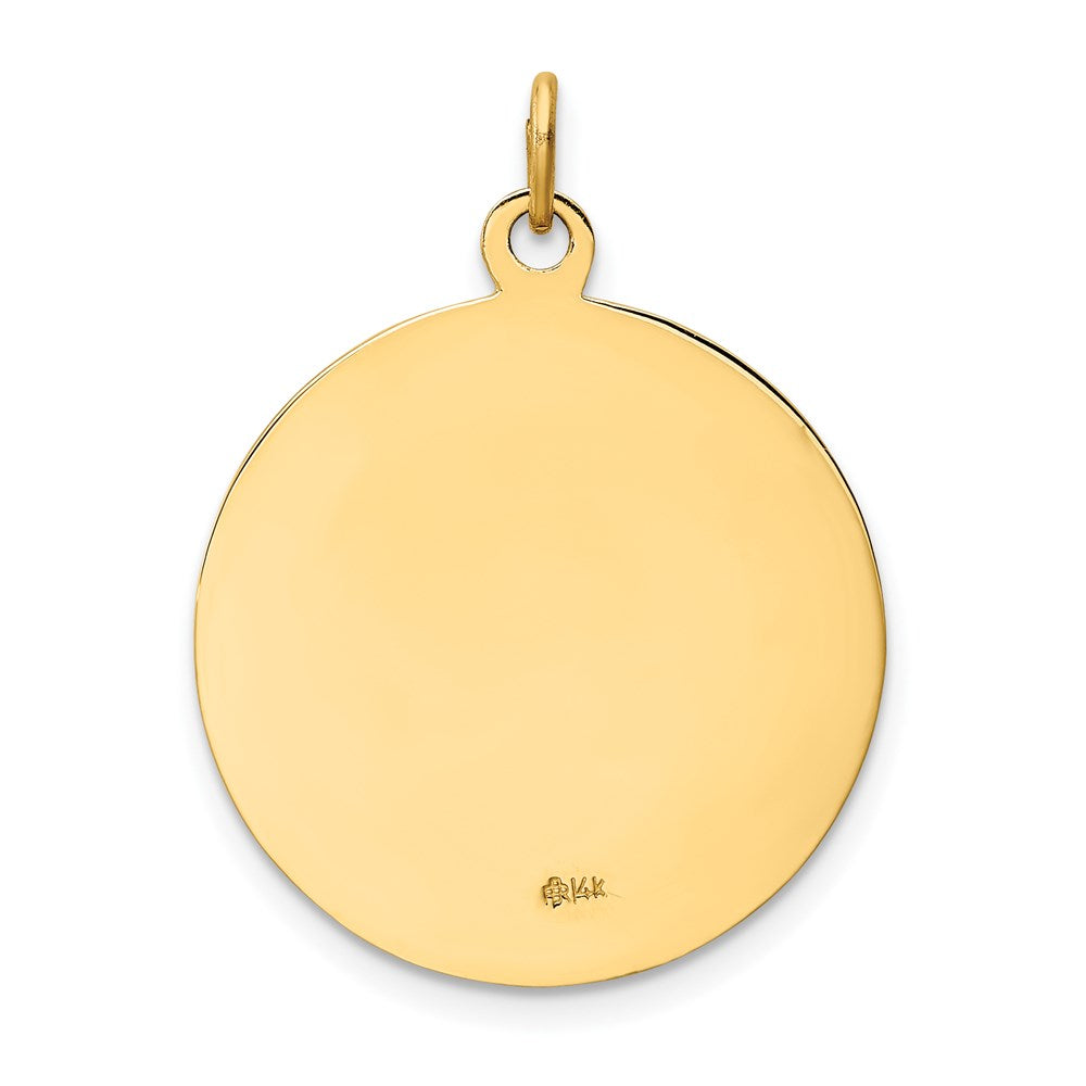 14k Saint Francis Medal Pendant