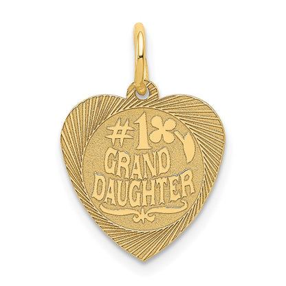 14k #1 GRANDDAUGHTER Charm