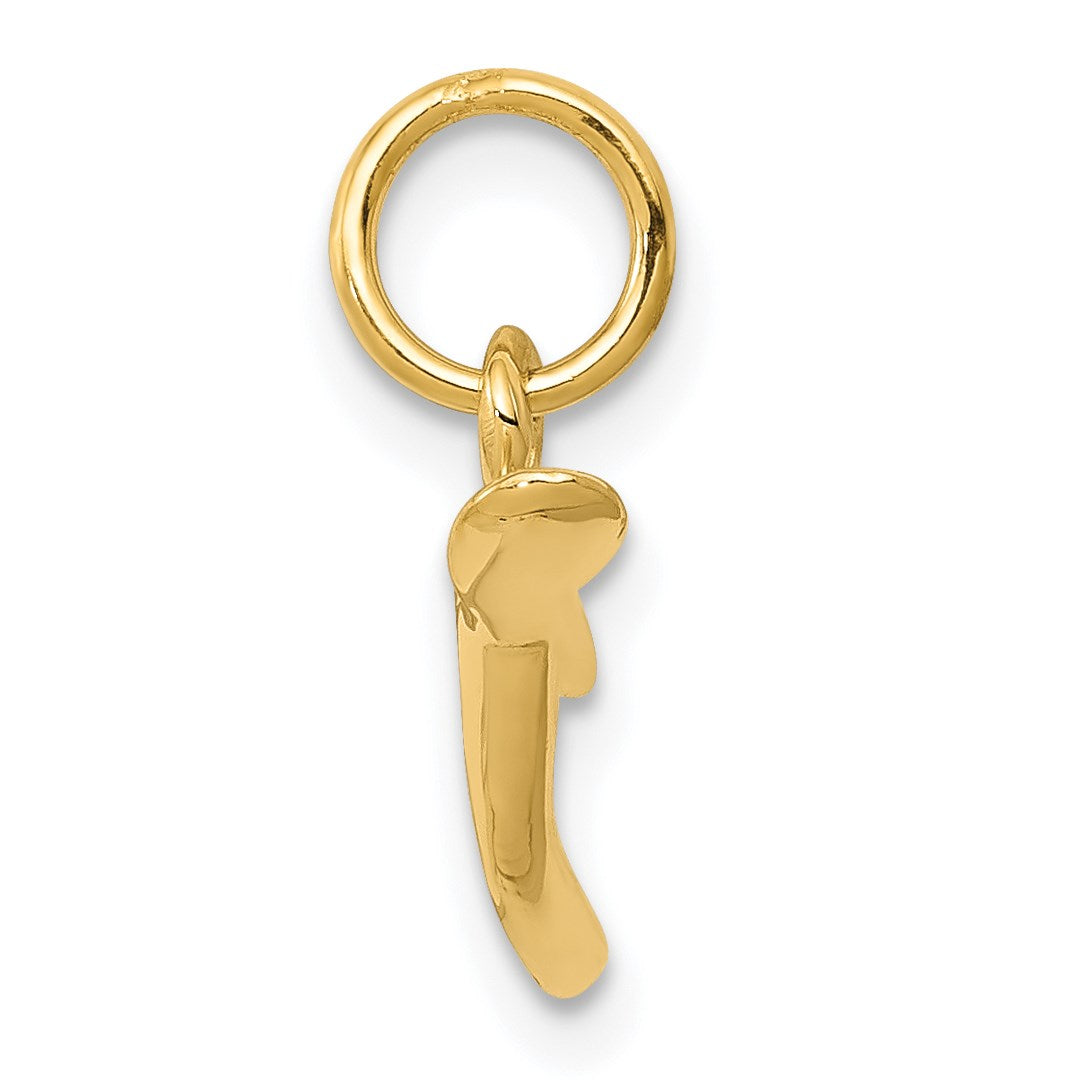 14k Wishbone Charm