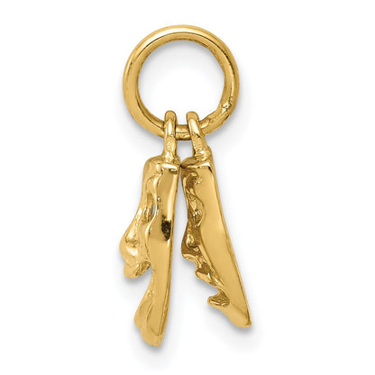 14k Comedy/Tragedy 2-Piece Charm