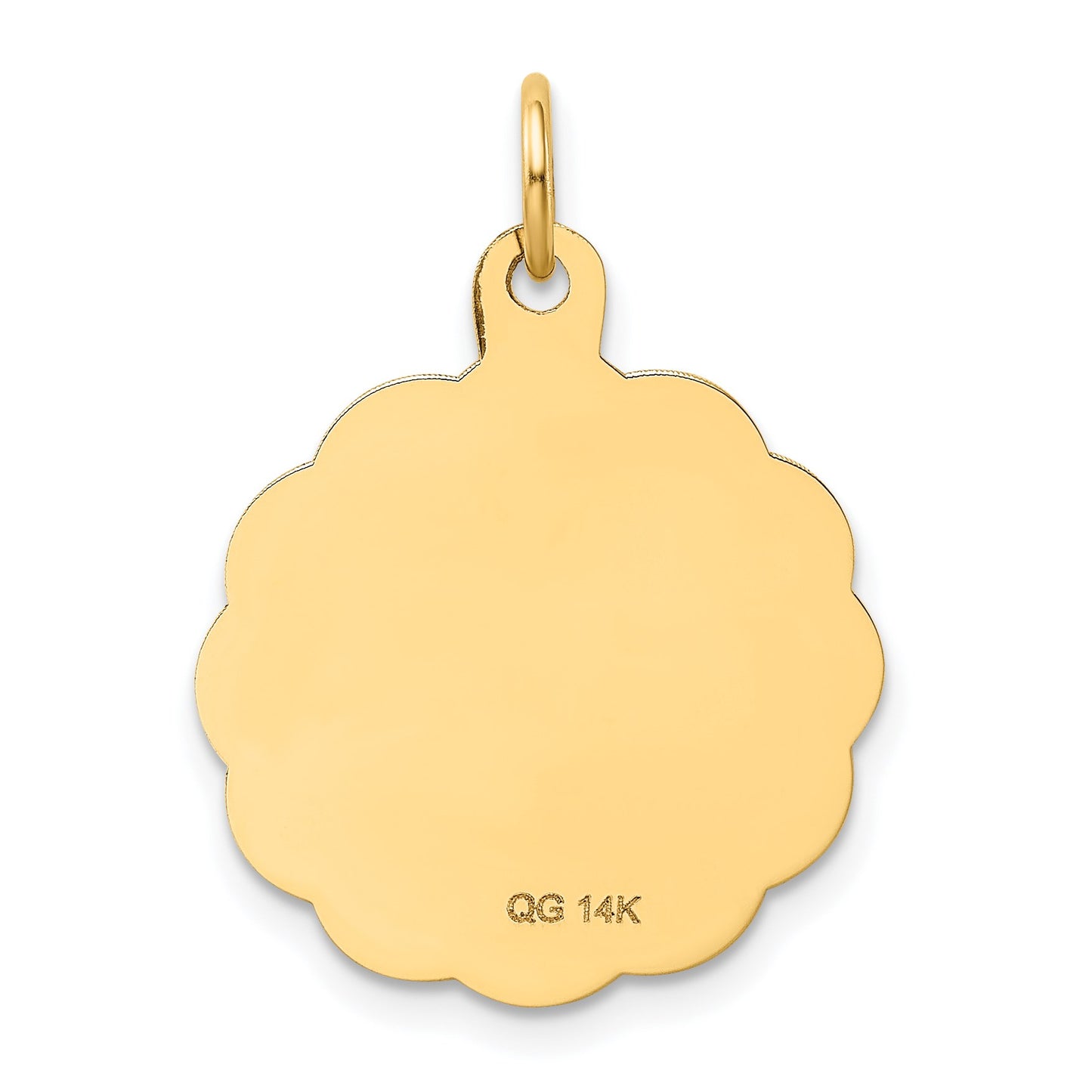 14k GRADUATION DAY with Cap 20mm Engravable Disc Charm