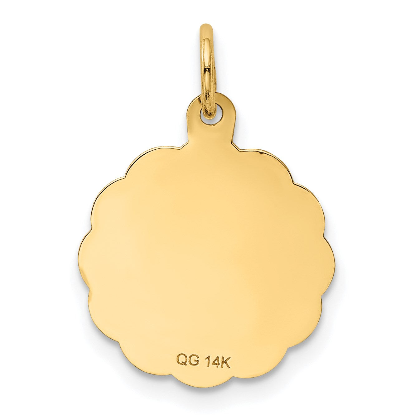 14k I LOVE YOU MORE THAN YESTERDAY LESS THAN TOMORROW Engravable Charm