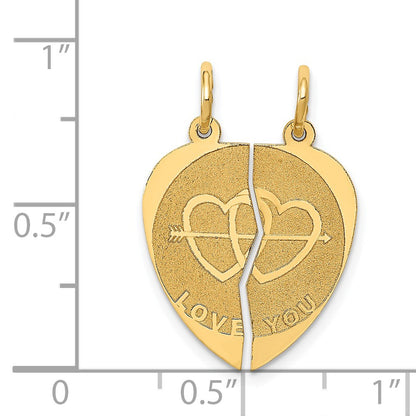 14k 2-Piece I LOVE YOU Charm