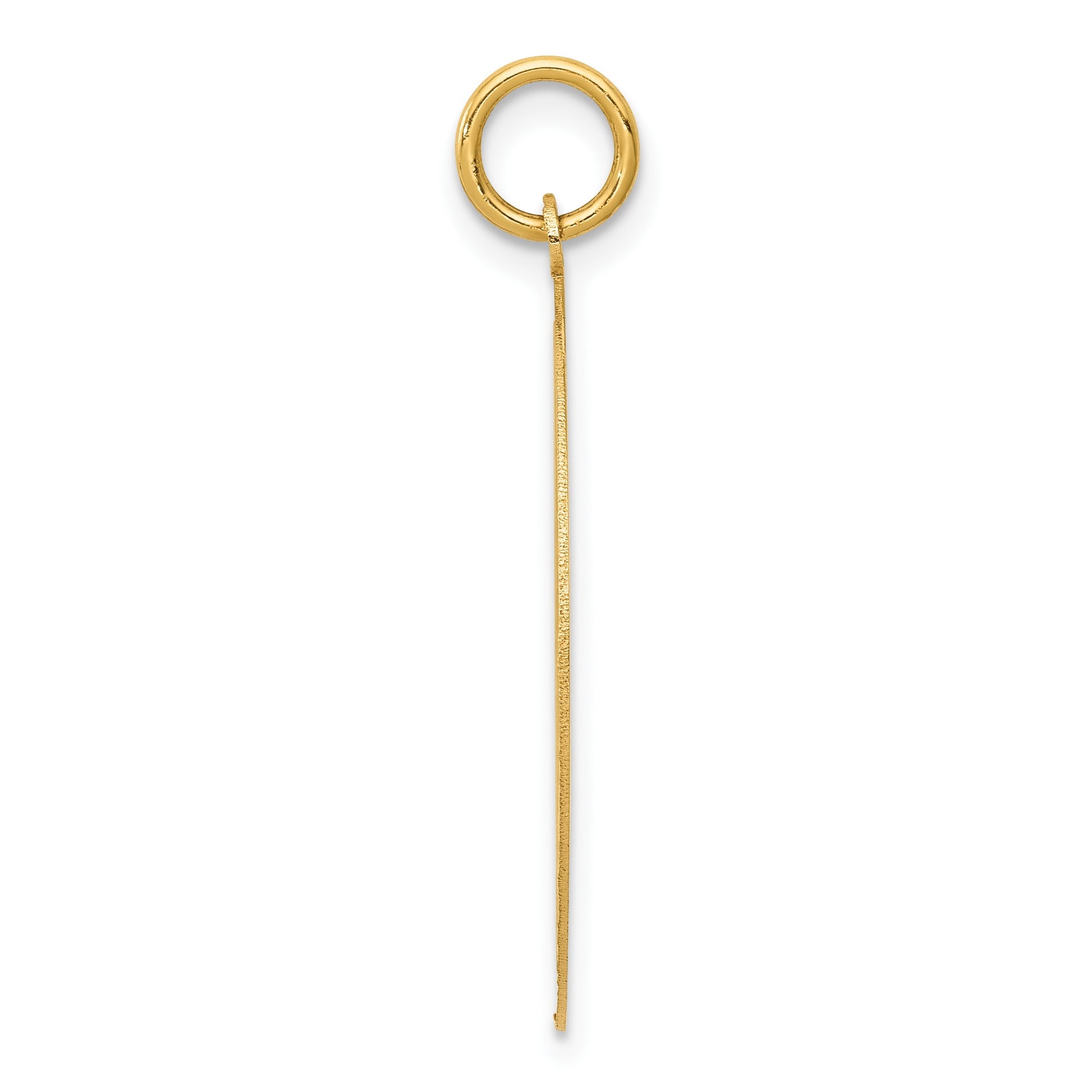 14K HAPPY ANNIVERSARY with Heart 25mm Engravable Disc Charm