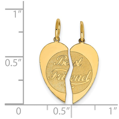 14K 2-piece BEST FRIEND Charm