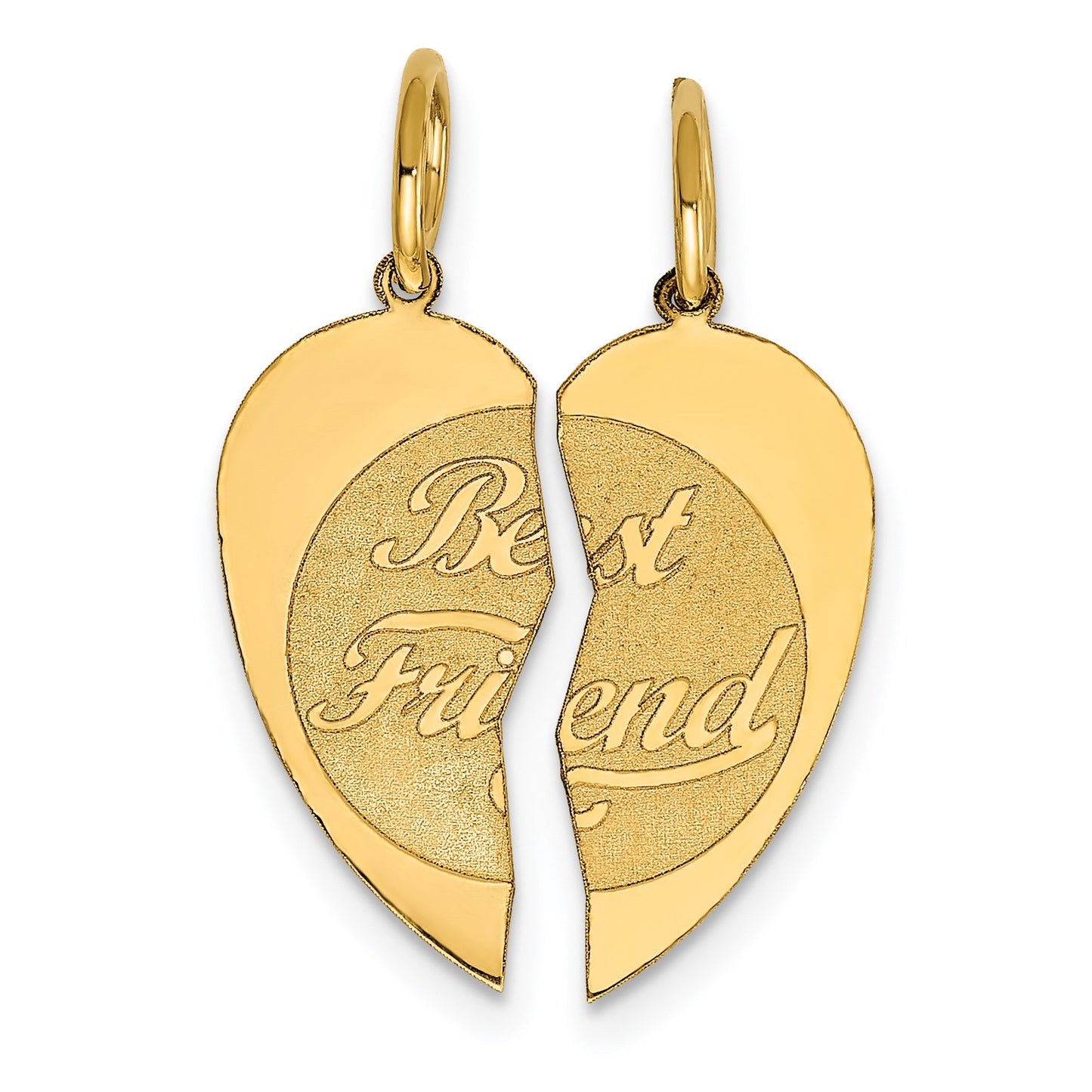 14K 2-piece BEST FRIEND Charm