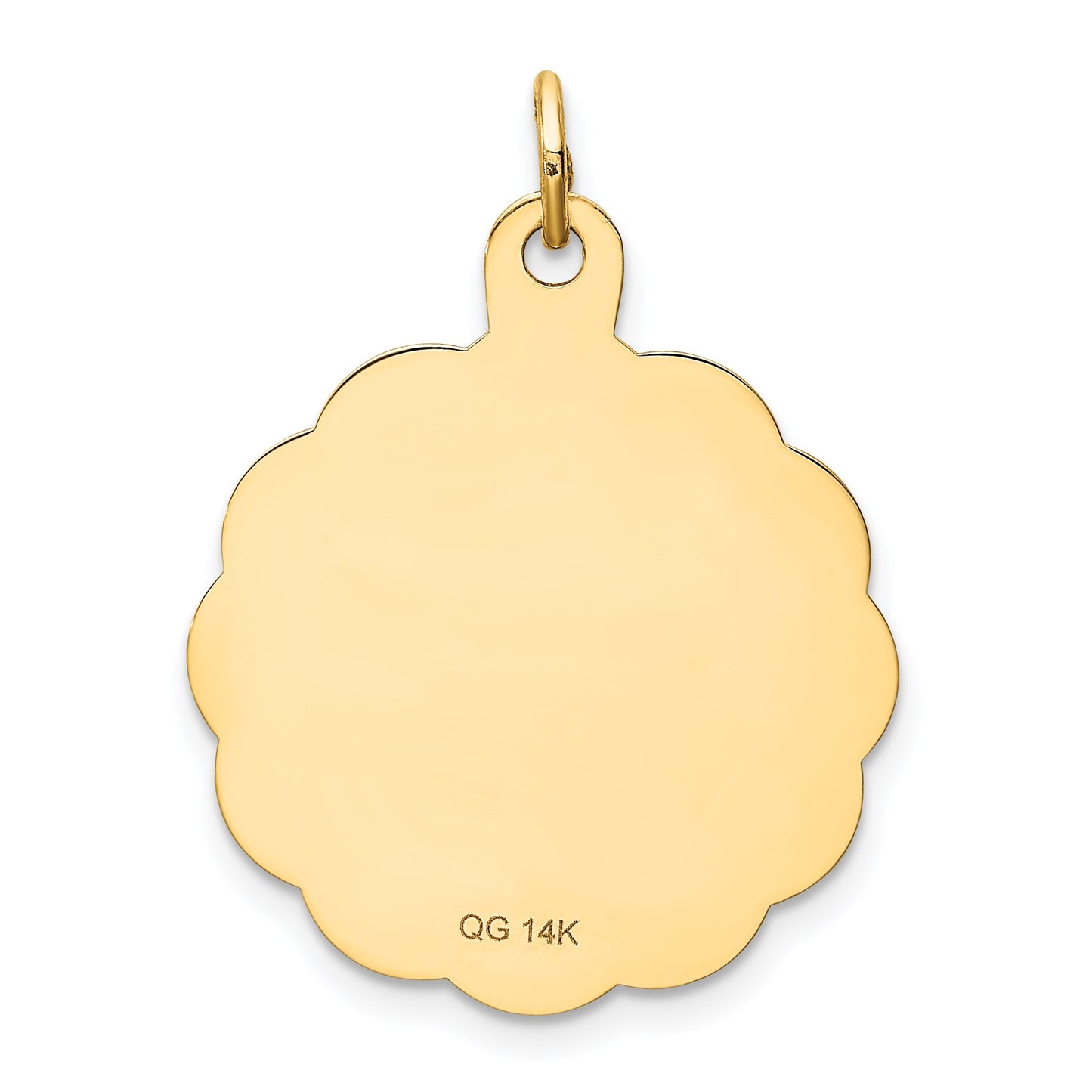 14k GRADUATION DAY with Diploma Engravable Disc Charm