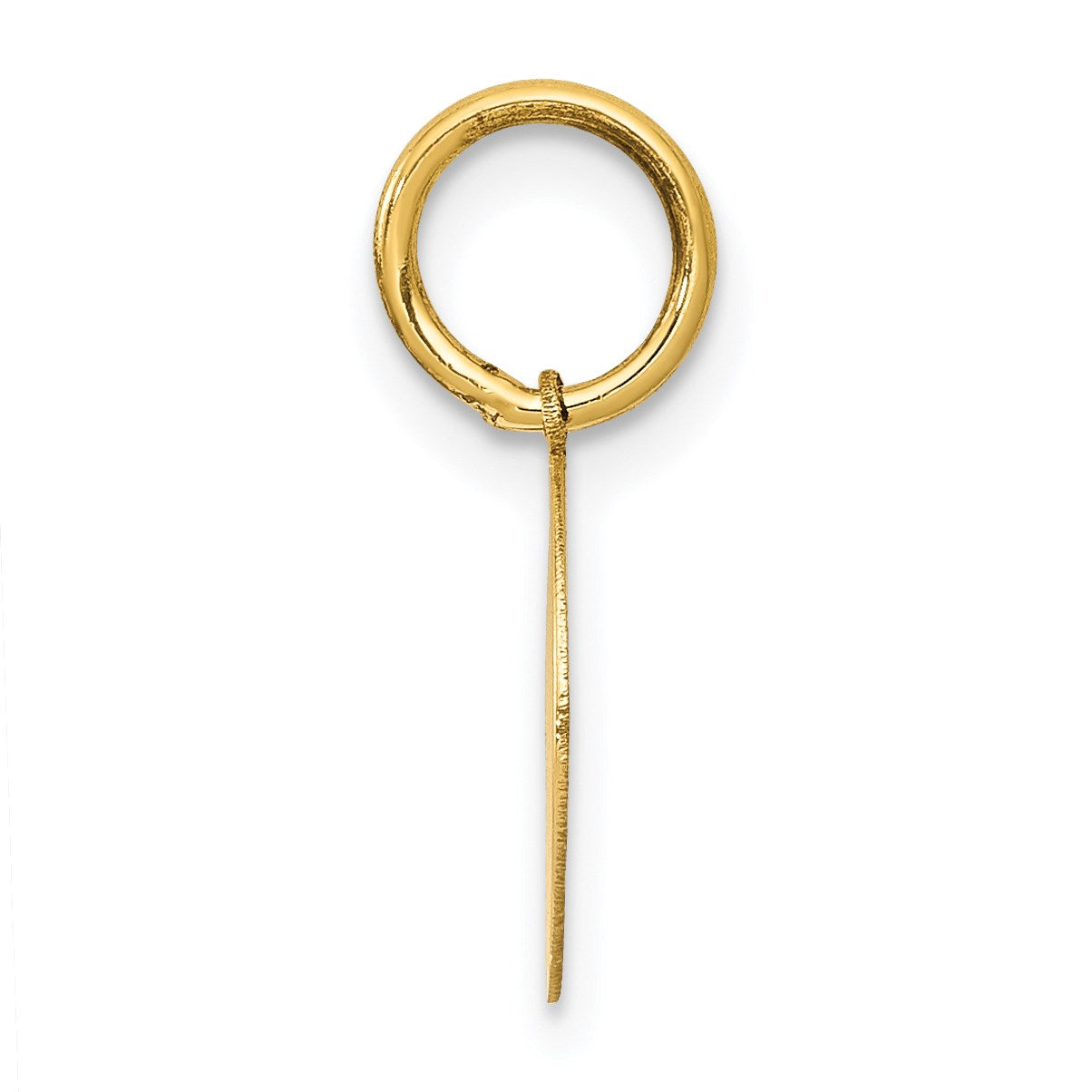 14k Small BAPTISM with Cross Round Disc Charm