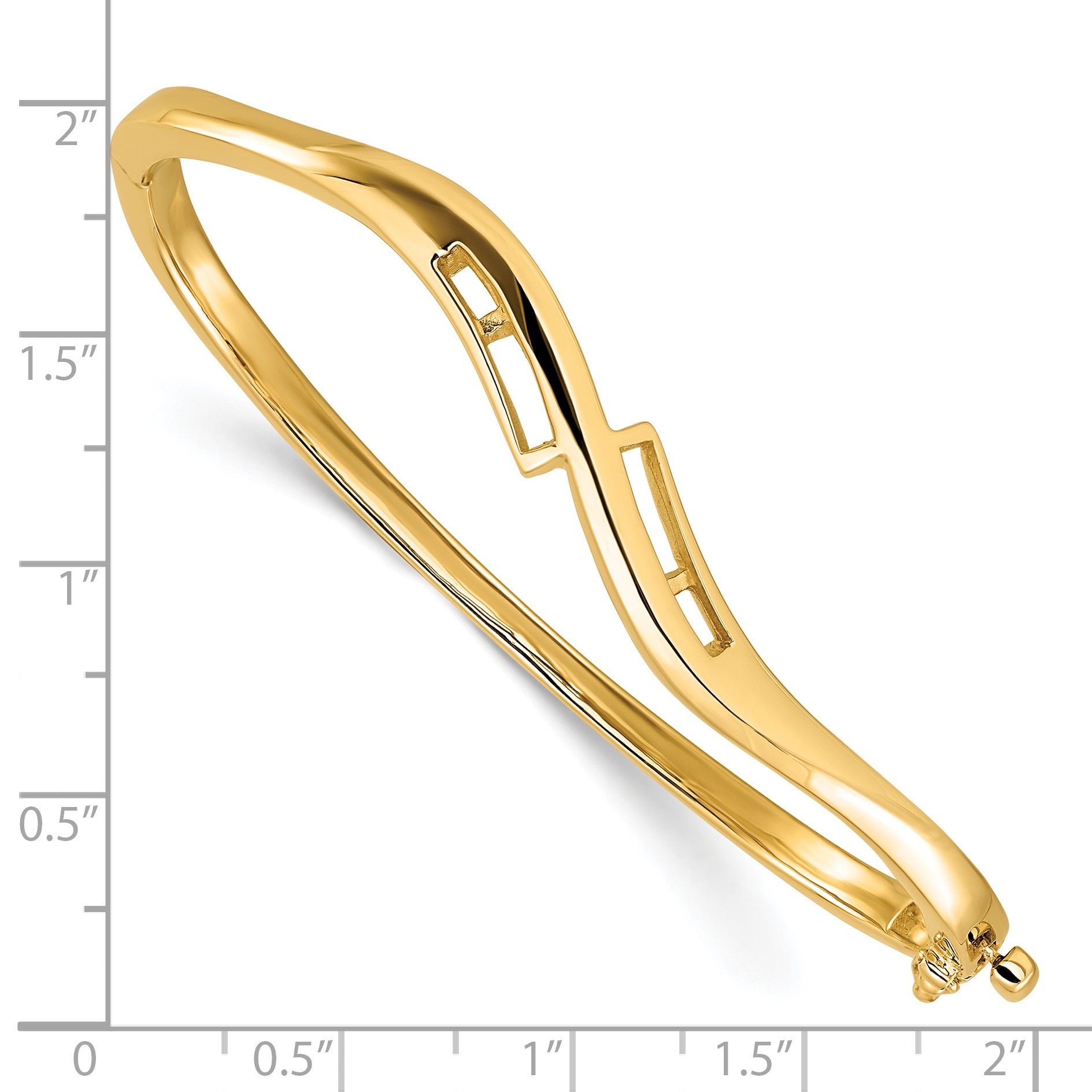 14k Holds 3/8 carat 2-2.0mm/4-2.1mm/4-2.2mm Round Stones Hinged Oval Bangle Bracelet Mounting