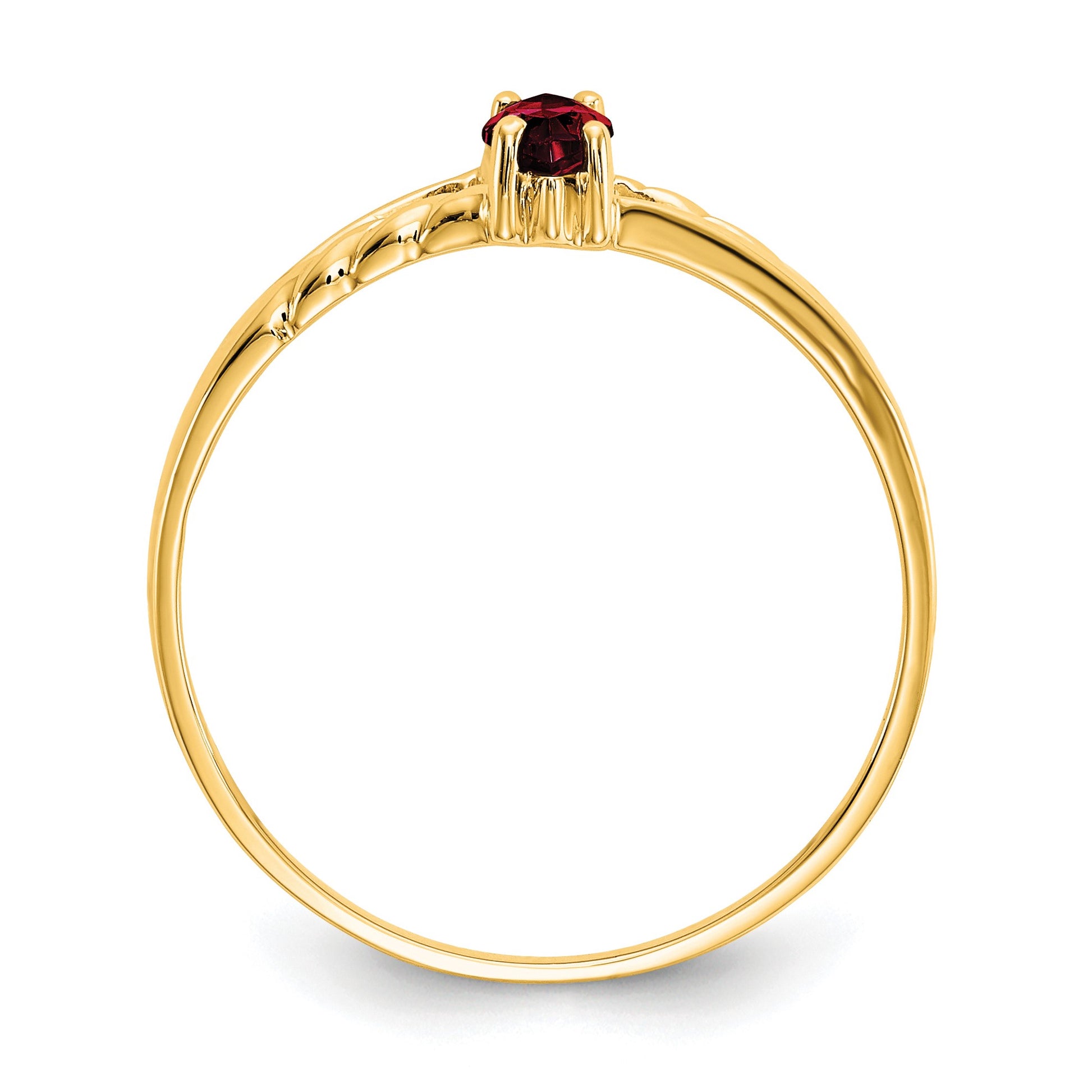 14k 6x3 Marquise Garnet Birthstone Ring