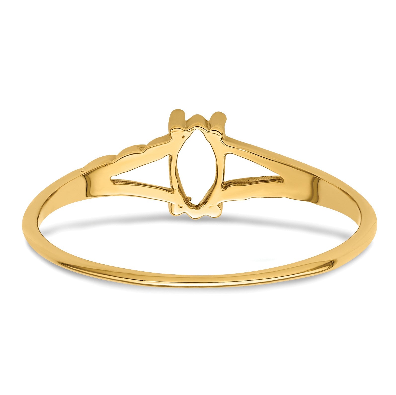 14k 6x3 Marquise Birthstone Ring Mounting