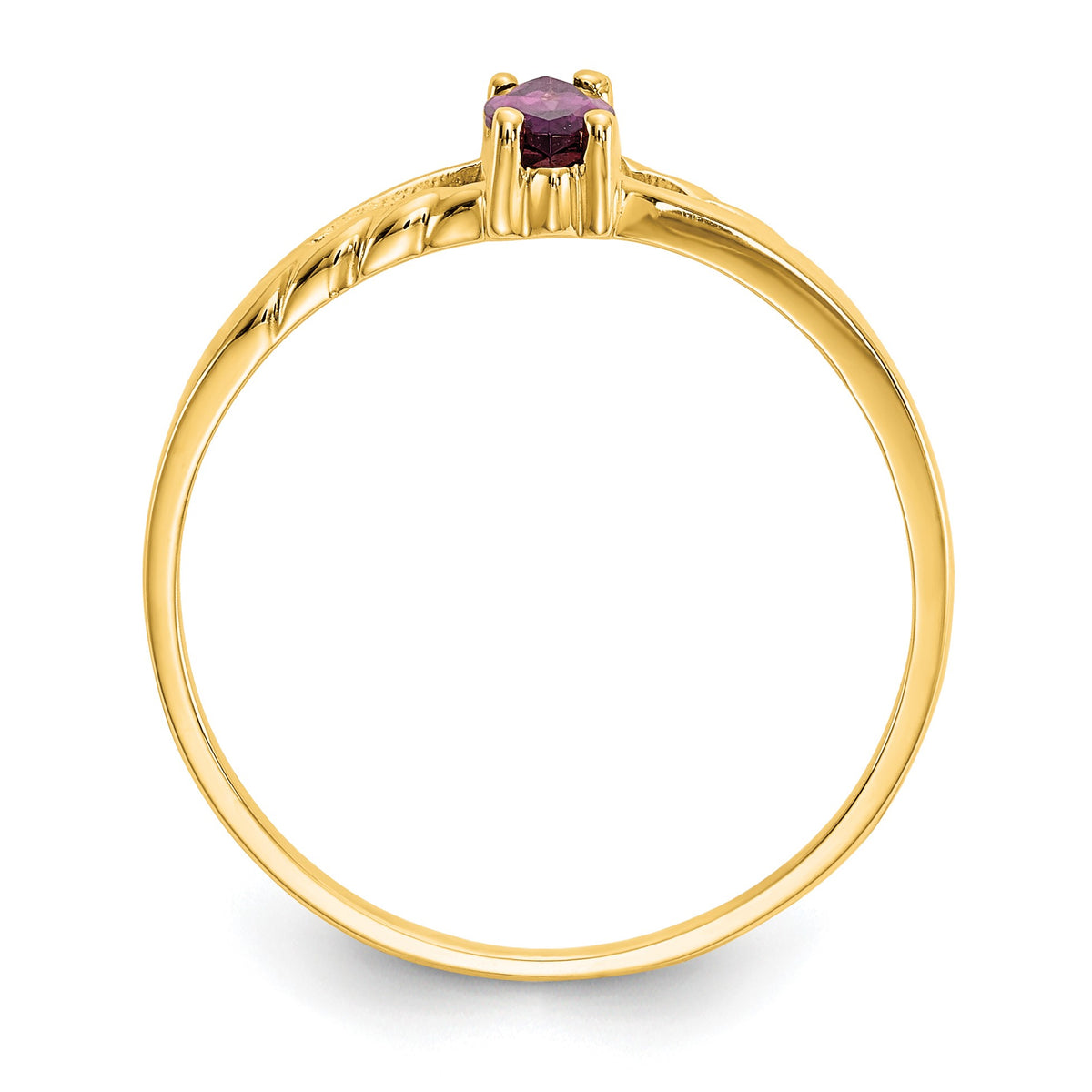 14k 6x3 Marquise Rhodolite Garnet Birthstone Ring