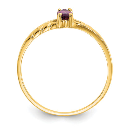 14k 6x3 Marquise Rhodolite Garnet Birthstone Ring